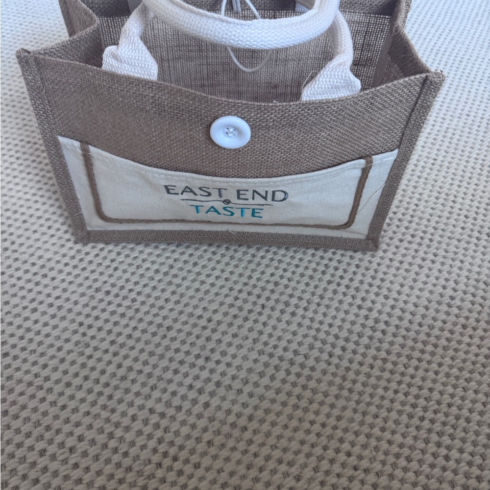 East End Taste Jute Tote Bag
